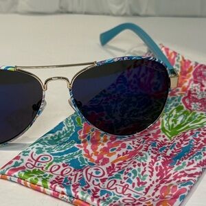 Lilly Pulitzer Women’s Aviator Sunglasses (NEW)